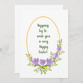 Minimale vakantieworsten Kroesbloemen Pasen (Voorkant / Achterkant)