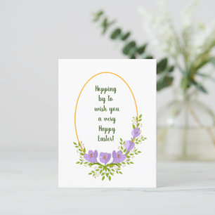 Minimale vakantieworsten Kroesbloemen Pasen Briefkaart