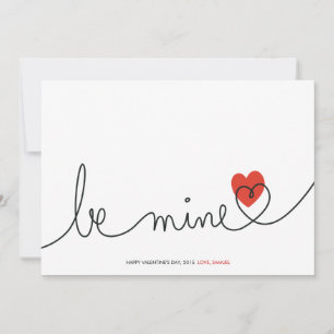 Minimale Valentijn: mijn moderne aangepaste Kaart