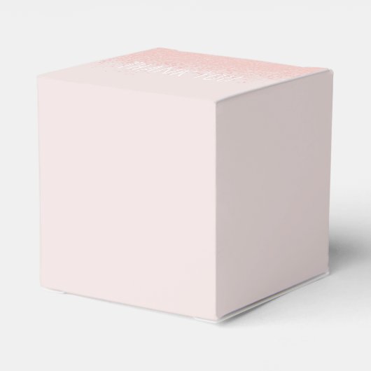 Minimale verjaardag van Tutu Girl, twee glitter Bedankdoosjes (Achterkant)