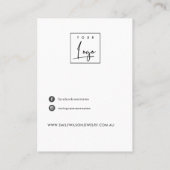 Minimale vertakking van de vertakking van de Pijnv Visitekaartje (Achterkant)