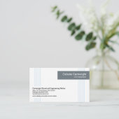 Minimale verticale lijnpatroontechniek visitekaartje (Staand voorkant)