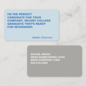 Minimale Vet Grote Citaat Visitekaartje (Voorkant / Achterkant)