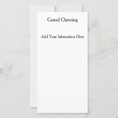 Minimale Vier Event Bedankt Foto Tekstkaart (Achterkant)