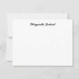 Minimale Vintage Retro Script Notitiekaartje