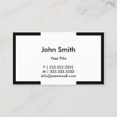 Minimale Visitekaartje voor mixoloog aan de Zwarte (Achterkant)