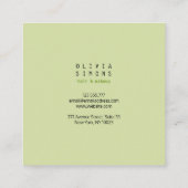 Minimale Visitekaartjes (Achterkant)