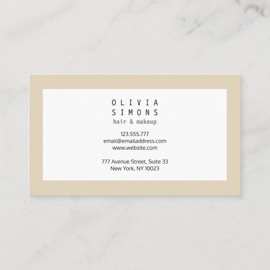 Minimale Visitekaartjes (Achterkant)