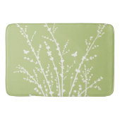 Minimale vlinders en takken aangepaste kleuren badmat (Voorkant)