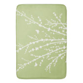 Minimale vlinders en takken aangepaste kleuren badmat (Voorkant Verticaal)