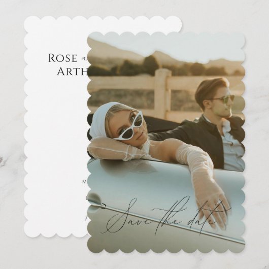 Minimale volledige foto van het Manuscript sparen  Kaart (Voorkant / Achterkant)