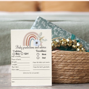 Minimale voorspellingen van baby en baby-adviesspe briefkaart