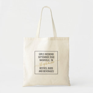Minimale vormgeving van speciaal voor meisjes tijd tote bag