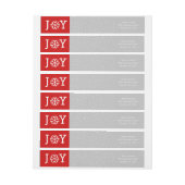 Minimale vreugde en sneeuwvlokken rood, grijs kers (Vel)