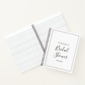 Minimale Vrijgezellenfeest Cadeauslijst Notitieboek (Binnen)