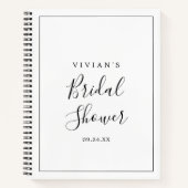 Minimale Vrijgezellenfeest Cadeauslijst Notitieboek (Voorkant)