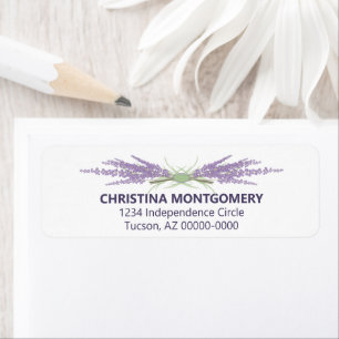 Minimale Vrijgezellenfeest lavender Flower Herb bu Etiket
