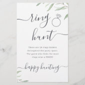 Minimale vrijgezellenfeest met groene ringjacht (Voorkant)