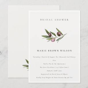 Minimale Vrijgezellenfeest voor olijfaftakking Bedankkaart