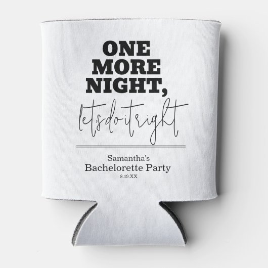 Minimale vrijgezellenpartij blikjeskoeler (Voorkant)