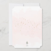 Minimale vrolijke kerstboom feestdagenkaart (Achterkant)