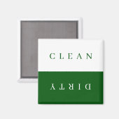 Minimale vuilnisbak Magnet Magneet (Voorkant / Achterkant)