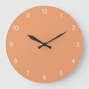 Minimale wandklok - Koraal peach Grote Klok