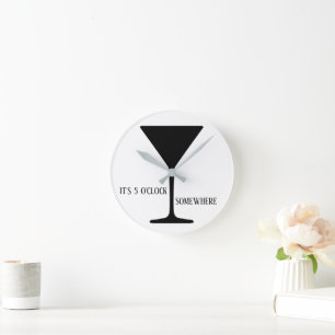 Minimale wandklok ronde klok