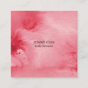 Minimale warme, roze, getextureerd visitekaartje v