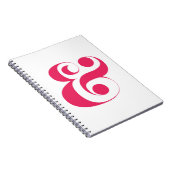 Minimale warmroze ampul notitieboek (Rechterzijde)