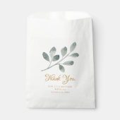 Minimale Waterverf Eucalyptus - Hartelijk dank Bedankzakje (Voorkant)