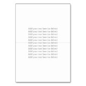 Minimale Waterverf Greenery Baptism Place Card Kaart (Achterkant)