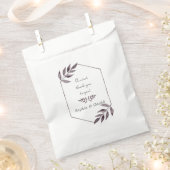 Minimale Waterverf Ink Foliage Diamond Weddenschap Bedankzakje (Geknipt)