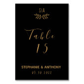 Minimale weddenschap tussen zwart en Gold Branch Kaart (Achterkant)