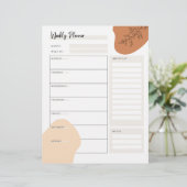 Minimale weekplanning (Staand voorkant)