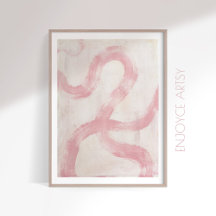 Minimale weelderige roze abstracte vrouwelijke muu