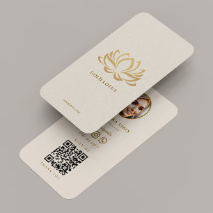 Minimale Wellness Coach Therapeut Zand Lotus Visitekaartje