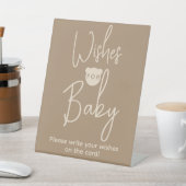Minimale wensen voor eenvoudig Beer Baby shower Reclamebord Met Voetstuk (Insitu)