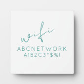 Minimale WiFi-wachtwoordcode Fotoplaat (Voorkant)