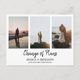 Minimale wijziging van plannen met fotocollage briefkaart