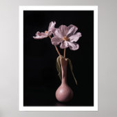 Minimale wilde tulp stilleven muurkunst print (Voorkant)