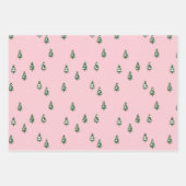 Minimale winterpine bosroze inpakpapier vel (Voorkant)