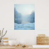 Minimale Winterposter – Neutrale Wanddecoratie Poster (Keuken)