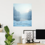 Minimale Winterposter – Neutrale Wanddecoratie Poster (Thuiskantoor)
