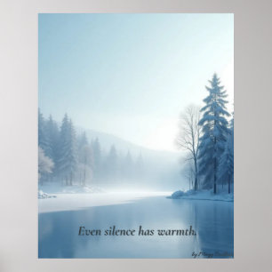 Minimale Winterposter – Neutrale Wanddecoratie Poster