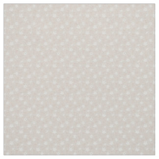 Minimale witte bloesems op zachte beige achtergron stof