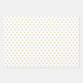 Minimale witte gouden kerstboom inpakpapier vel (Voorkant 3)