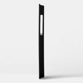 Minimale witte kat op zwart, voeg naam toe   Case-Mate iPhone case (Achterkant / Links)