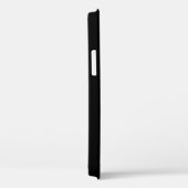 Minimale witte kat op zwart, voeg naam toe   Case-Mate iPhone case (Achterkant / Rechts)