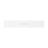 Minimale witte moslim bruiloft uitnodigingen wikkel (Vlak)